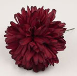 Flamenco Mum flower. Dark Red.12cm
